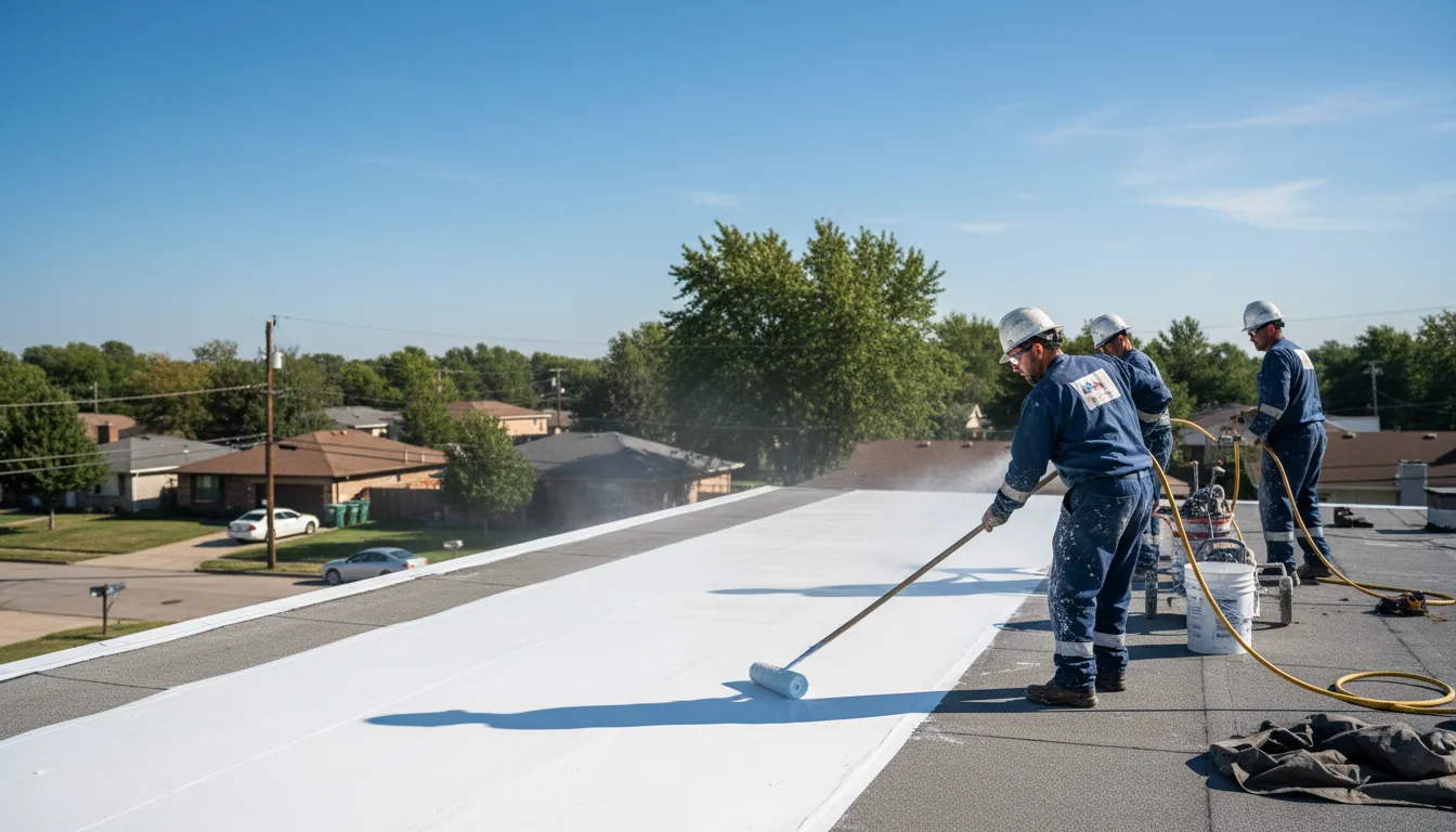 Commercial roof coating in Caulfield, MO near me